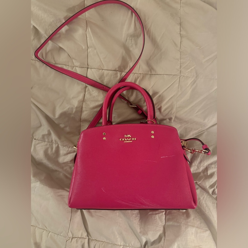 Authentic Hot Pink Coach Bag
